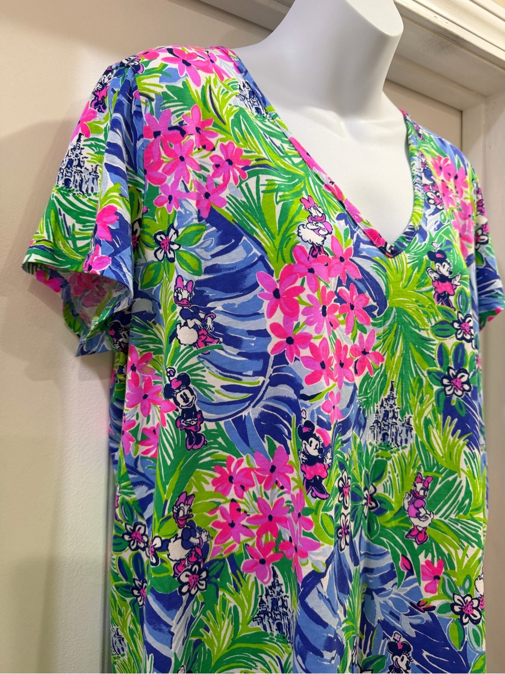 Lilly Pulitzer Disney Dreamin Parks Collection Etta Dress Size XL Minnie Daisy - Picture 3 of 13